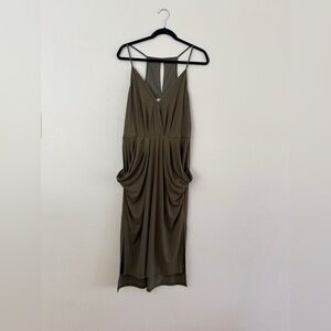 BCBGeneration Backless Olive Dress